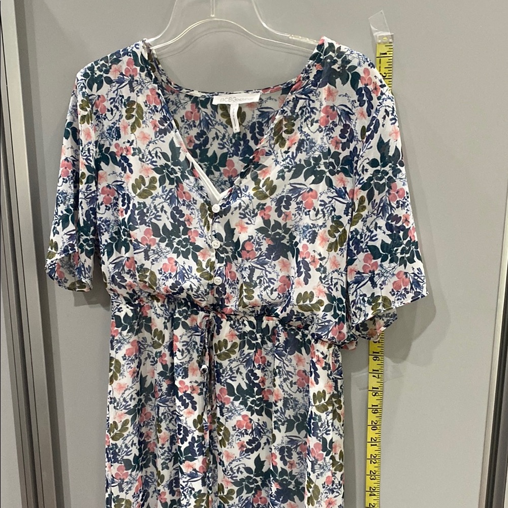 BCBGeneration Floral Maxi Dress - Pink, Blue, Green